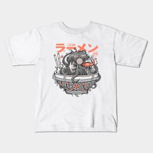 Ramen Yokai Girl Kids T-Shirt